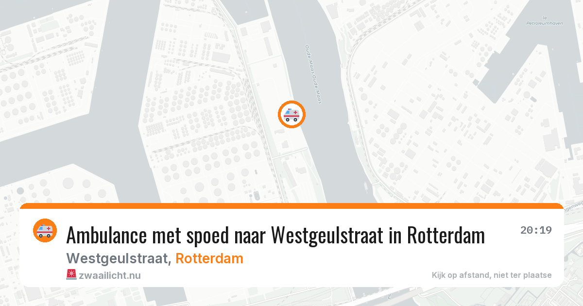 Ambulance met spoed naar Westgeulstraat in Rotterdam — 10 mrt 2026