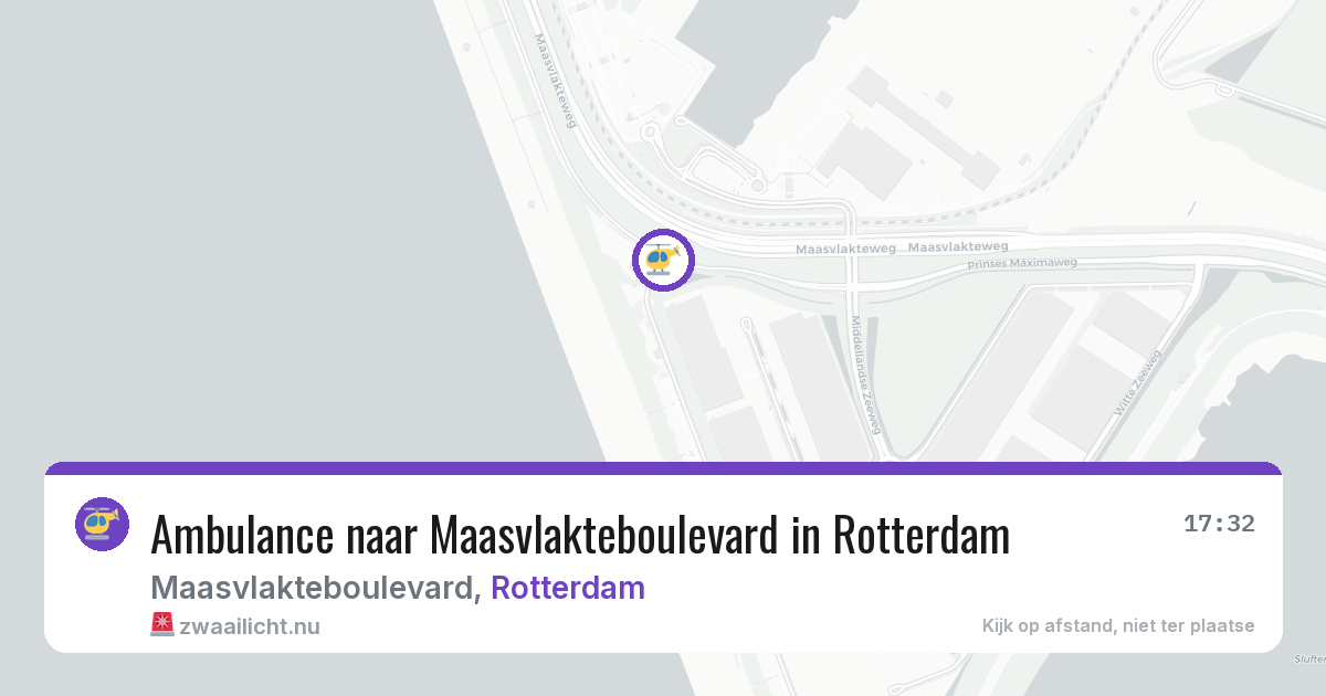 Ambulance naar Maasvlakteboulevard in Rotterdam — 12 jul 2026