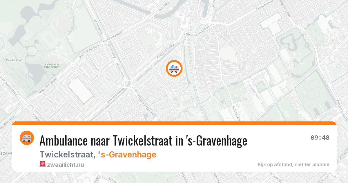 Ambulance naar Twickelstraat in 's-Gravenhage — 17 jul 2026