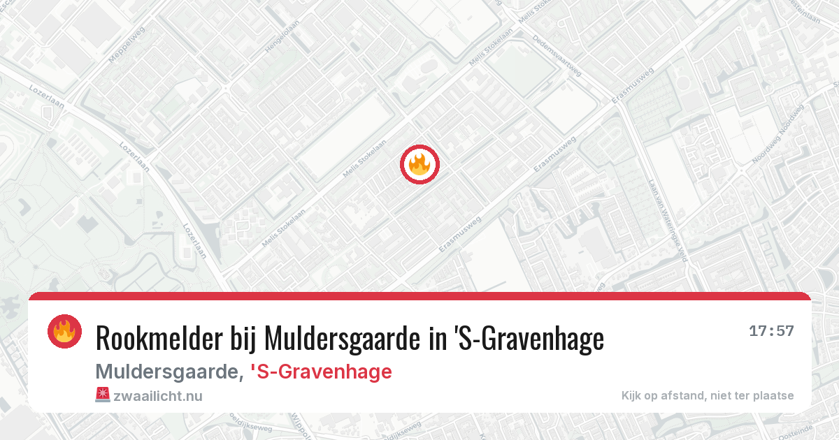 Rookmelder bij Muldersgaarde in 'S-Gravenhage — 17 mei 2026