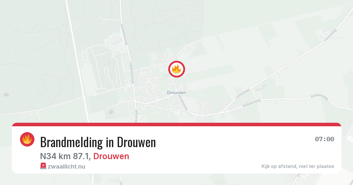 Brandmelding in Drouwen — 21 apr 2026