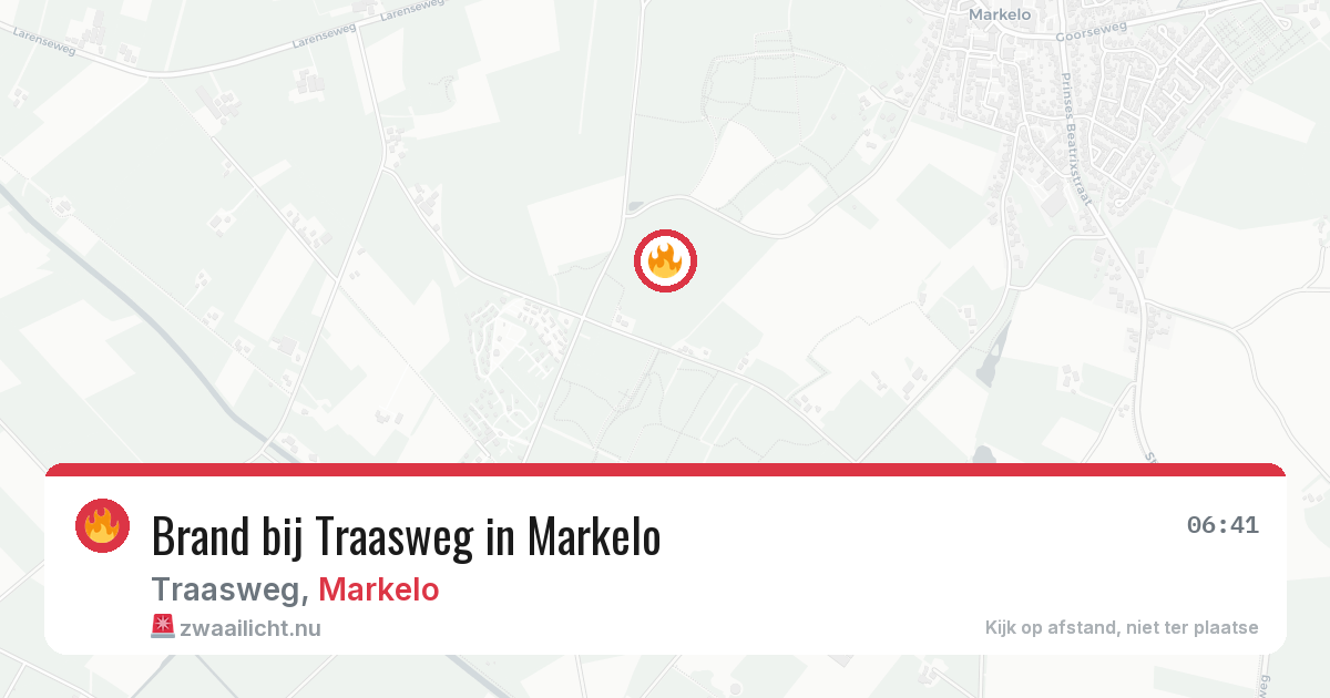 Brand bij Traasweg in Markelo — 25 mrt 2026