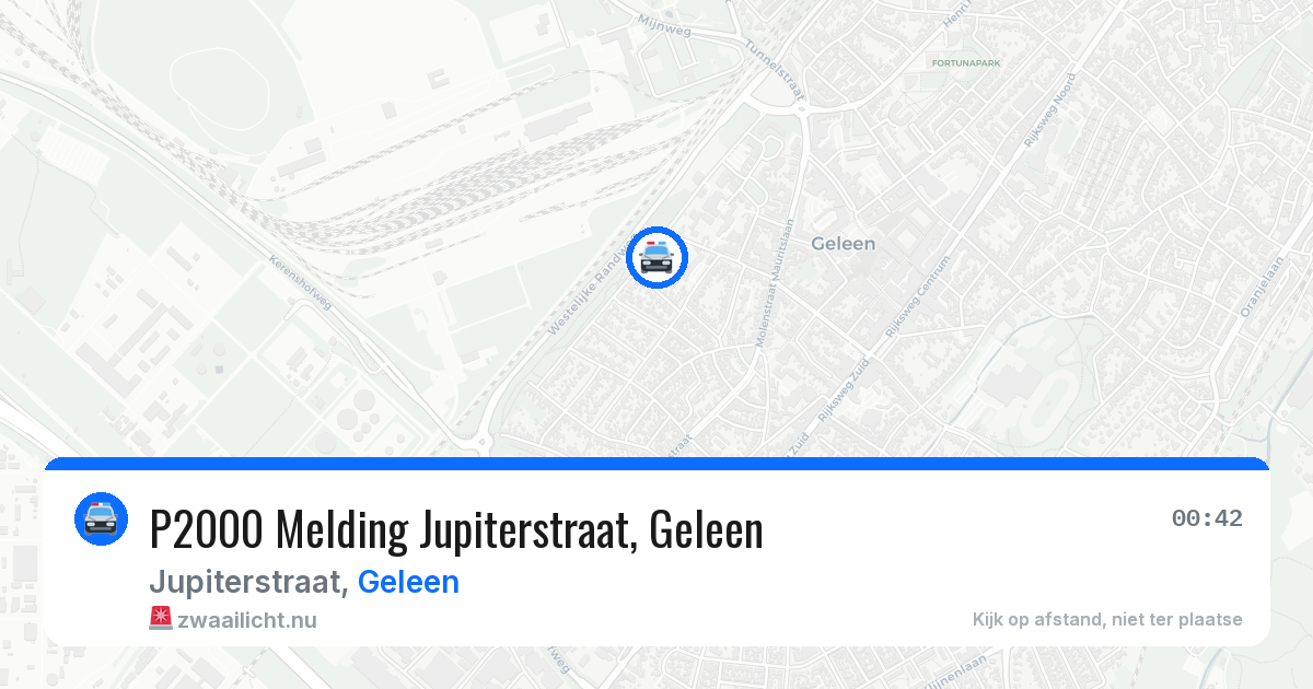 P2000 Melding Jupiterstraat, Geleen — 5 jun 2026
