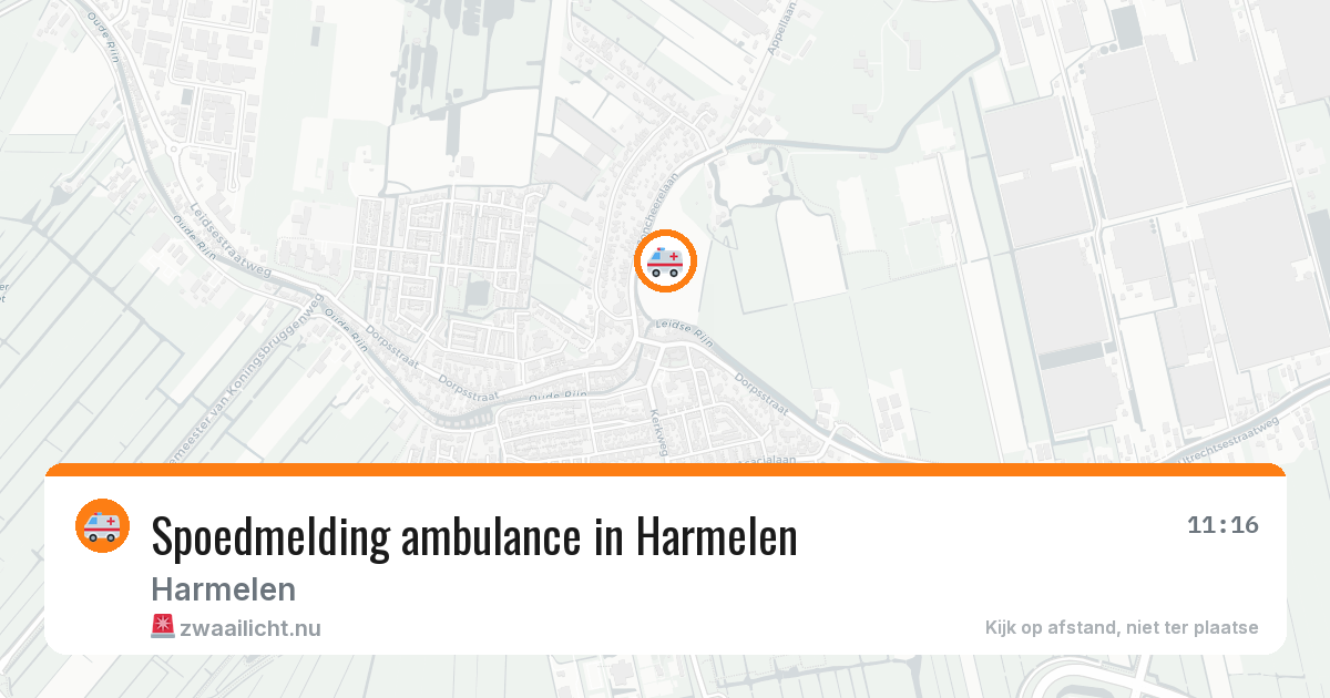 Spoedmelding ambulance in Harmelen — 11 jul 2026