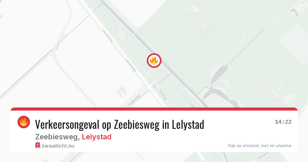 Verkeersongeval op Zeebiesweg in Lelystad — 4 mei 2026