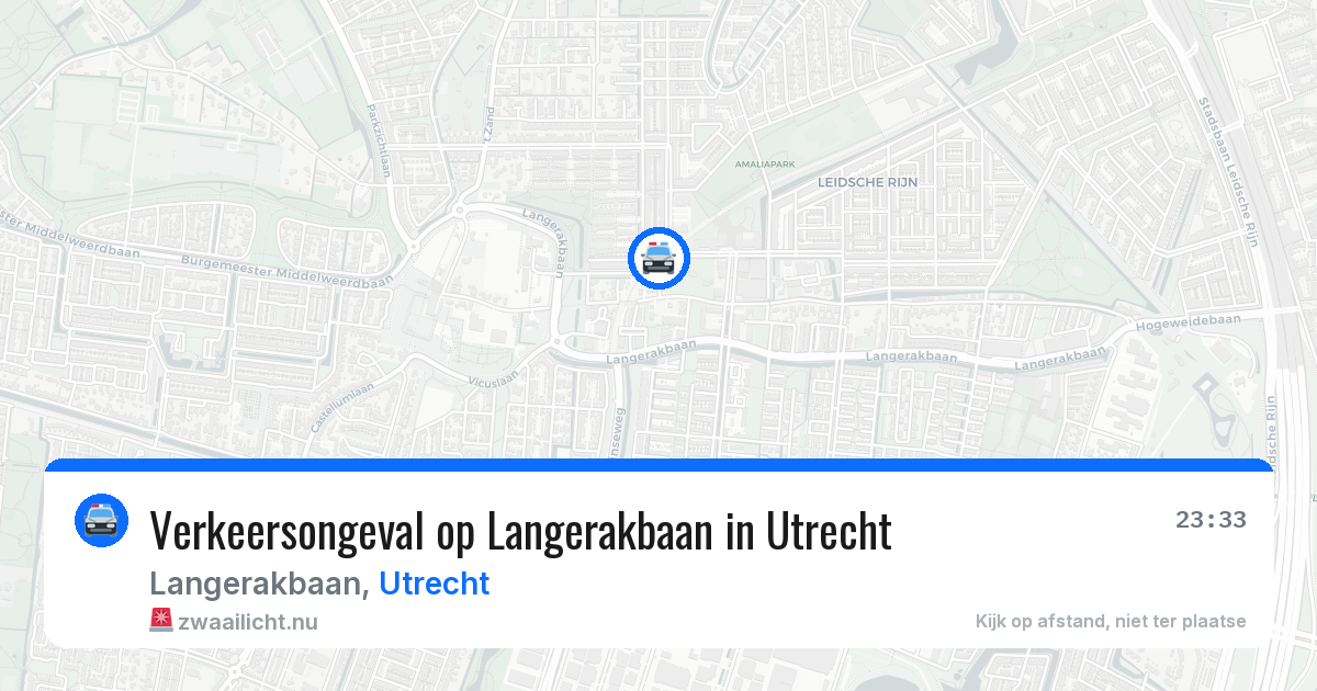 Verkeersongeval op Langerakbaan in Utrecht — 20 jul 2026