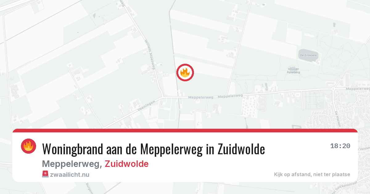 Woningbrand aan de Meppelerweg in Zuidwolde — 28 jan 2026
