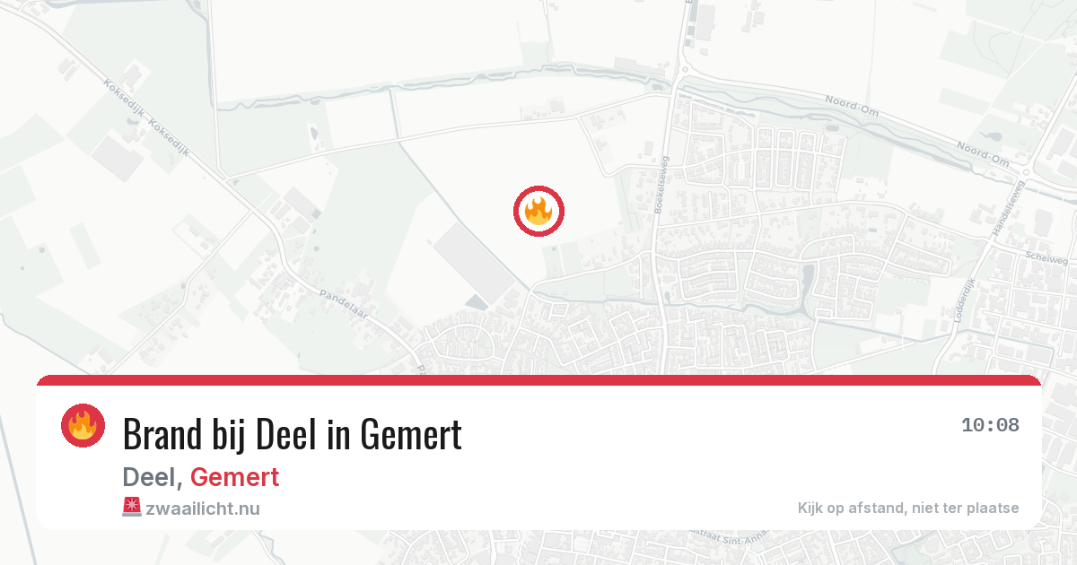 Brand bij Deel in Gemert — 24 mei 2026