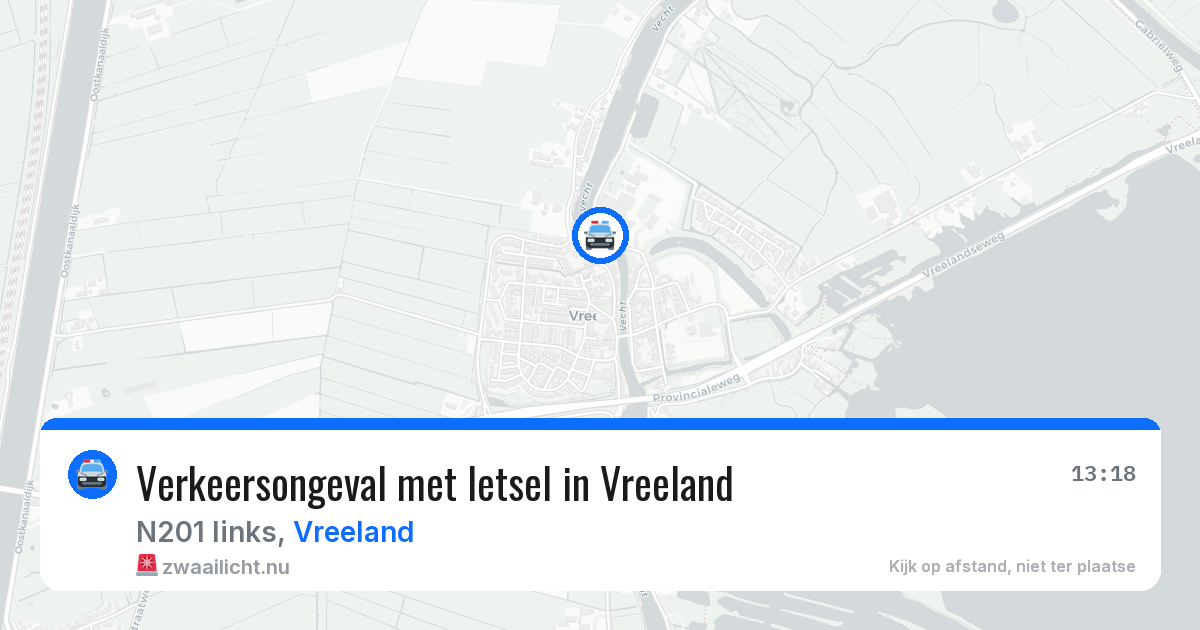 Verkeersongeval met letsel in Vreeland — 4 mrt 2026