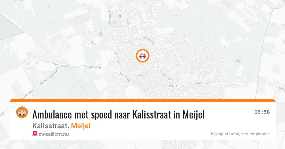 Ambulance met spoed naar Kalisstraat in Meijel — 21 jul 2026