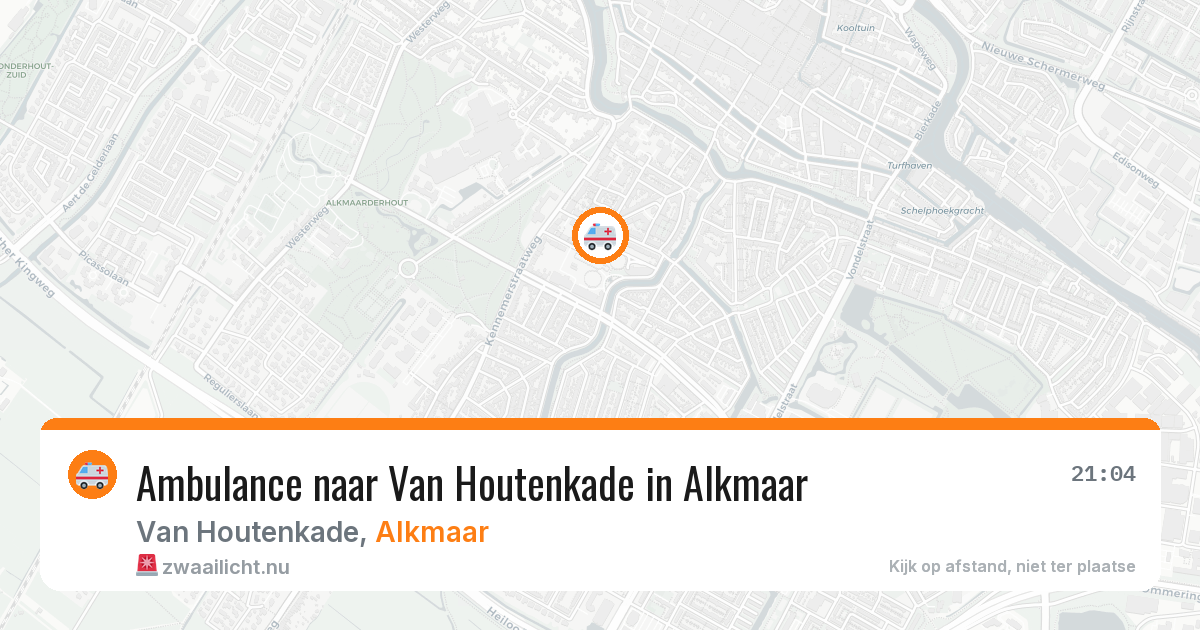 Ambulance naar Van Houtenkade in Alkmaar — 12 jul 2026