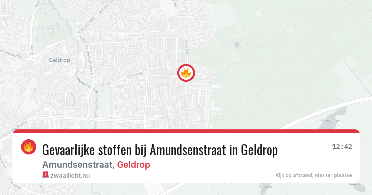 Gevaarlijke stoffen bij Amundsenstraat in Geldrop — 28 apr 2026