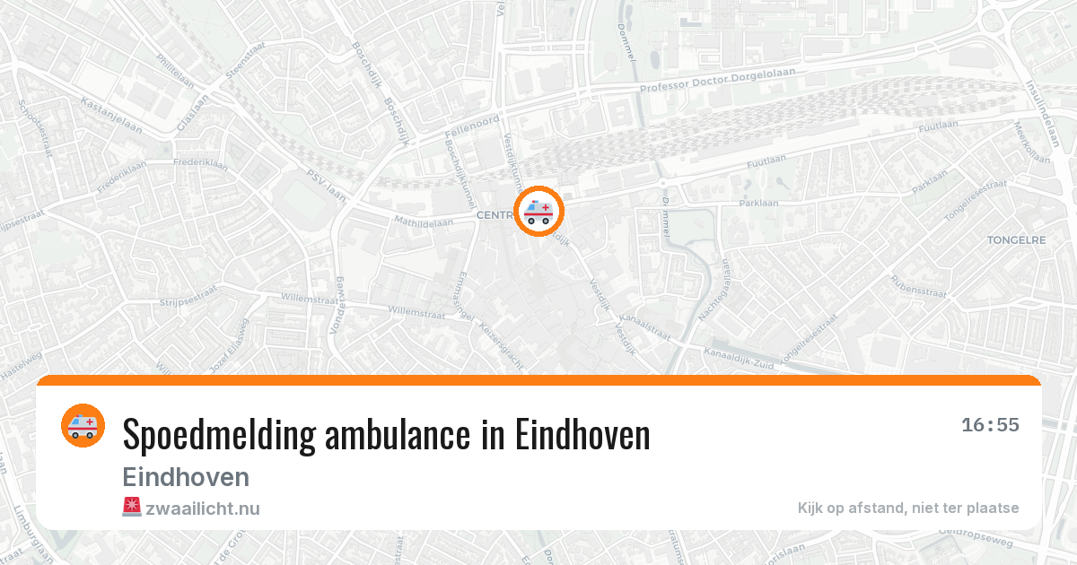 Spoedmelding ambulance in Eindhoven — 14 jul 2026