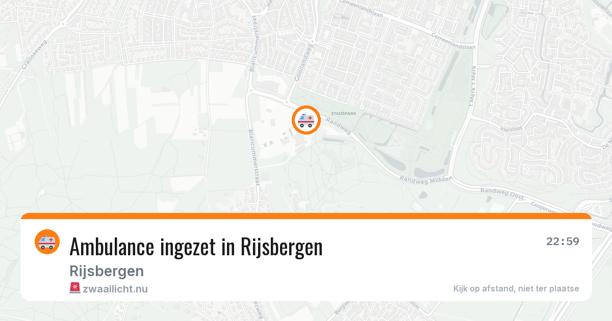 Ambulance ingezet in Rijsbergen — 7 apr 2026