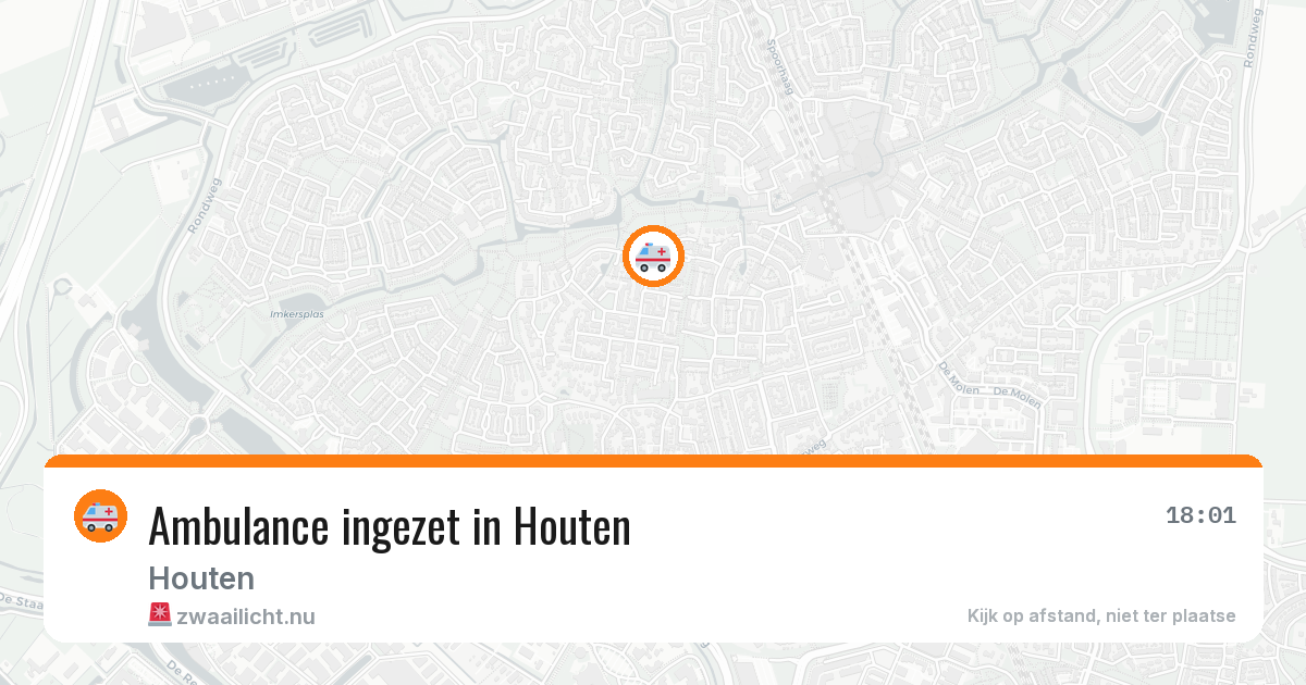 Ambulance ingezet in Houten — 7 mei 2026