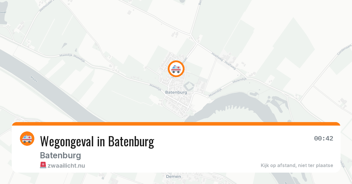 Wegongeval in Batenburg — 19 jul 2026