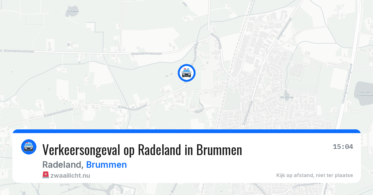 Verkeersongeval op Radeland in Brummen — 3 jun 2026