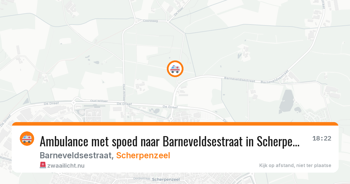 Ambulance met spoed naar Barneveldsestraat in Scherpenzeel — 3 apr 2026