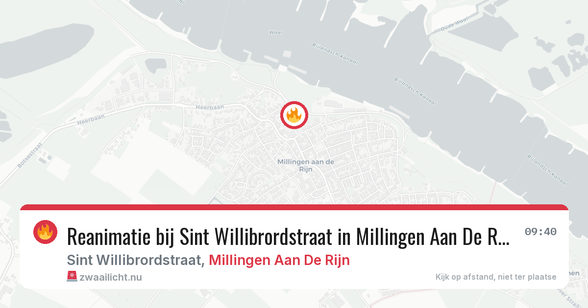 Reanimatie bij Sint Willibrordstraat in Millingen Aan De Rijn — 5 mei 2026