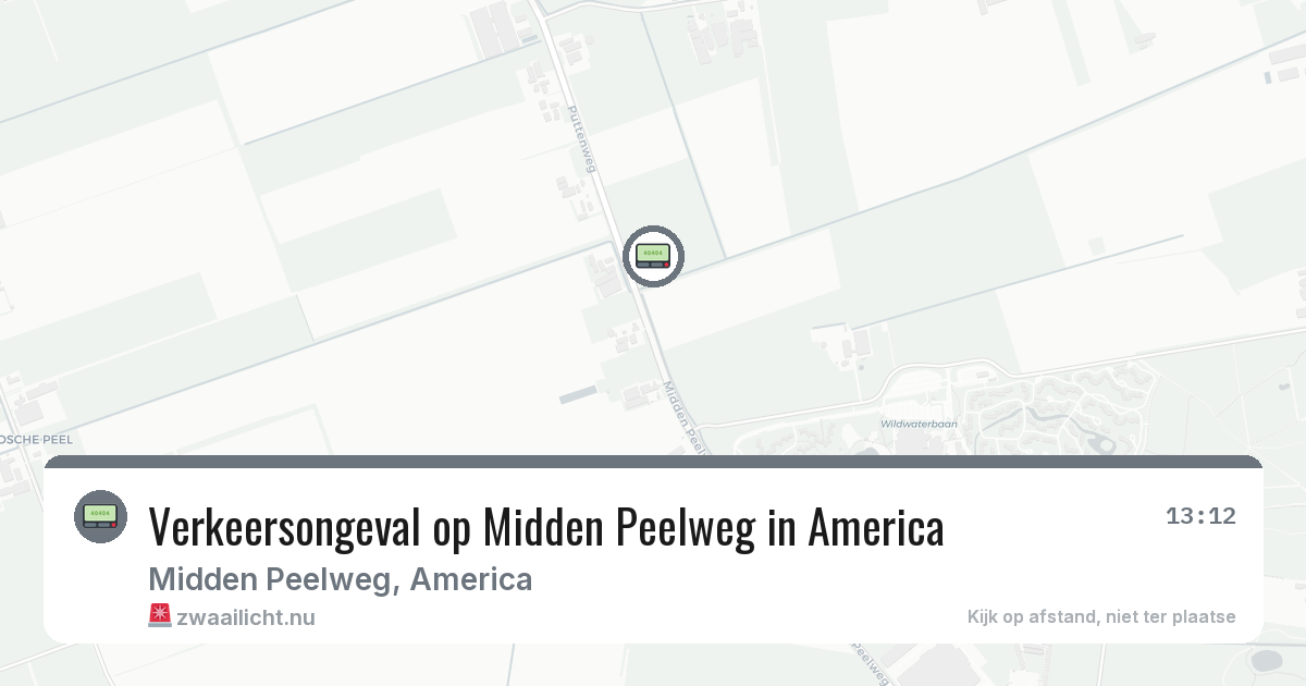 Verkeersongeval op Midden Peelweg in America — 23 mei 2026