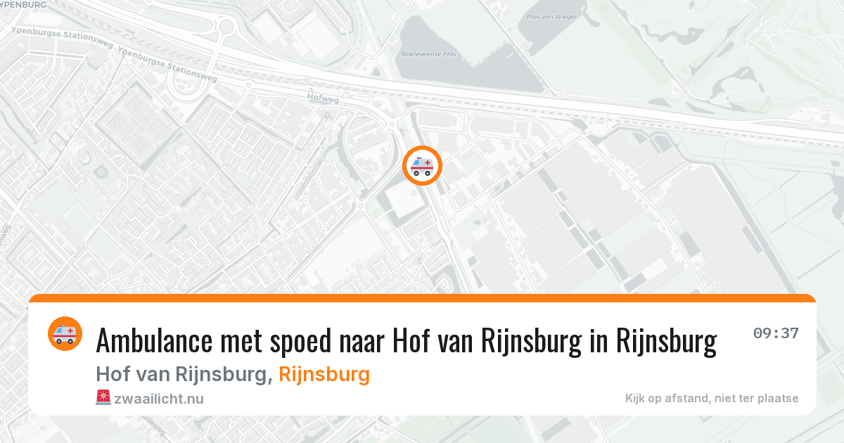 Ambulance met spoed naar Hof van Rijnsburg in Rijnsburg — 20 mrt 2026