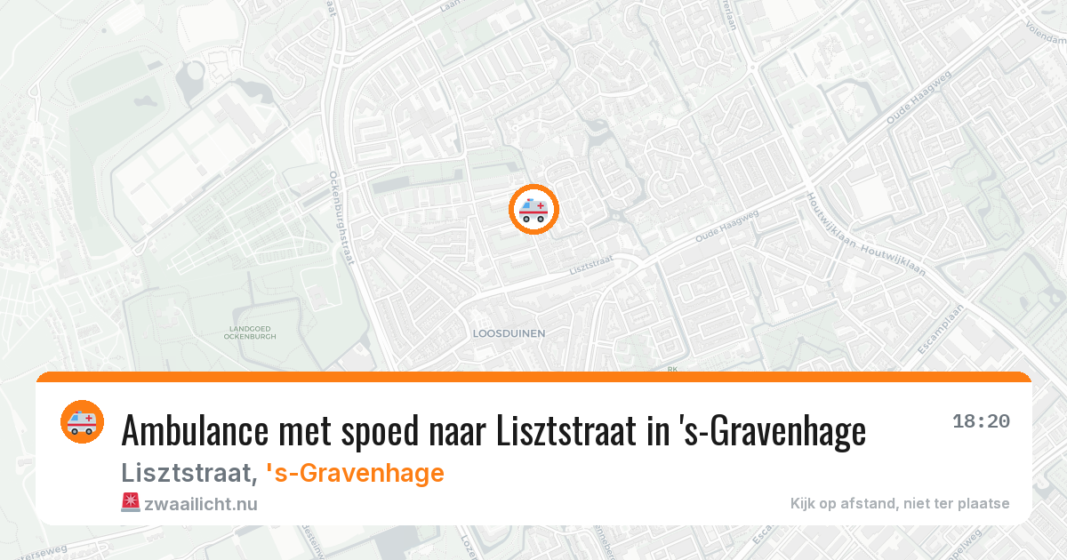 Ambulance met spoed naar Lisztstraat in 's-Gravenhage — 27 mei 2026