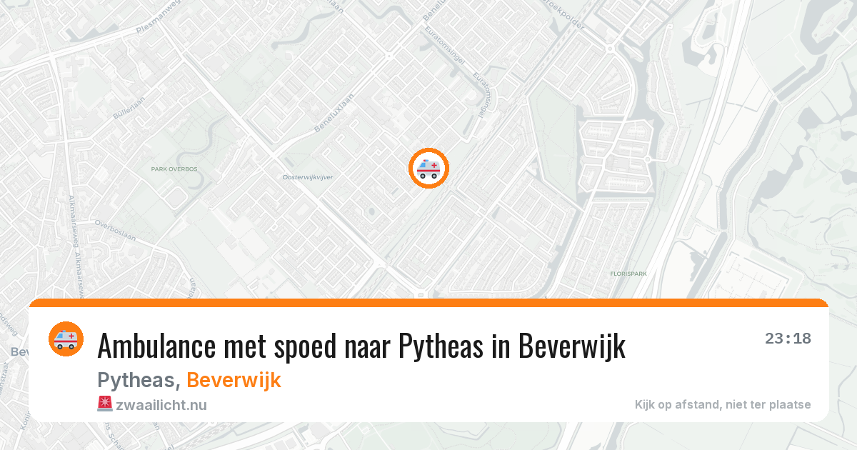 Ambulance met spoed naar Pytheas in Beverwijk — 25 mrt 2026