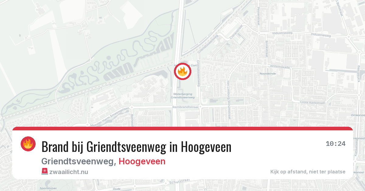 Brand bij Griendtsveenweg in Hoogeveen — 25 mrt 2026