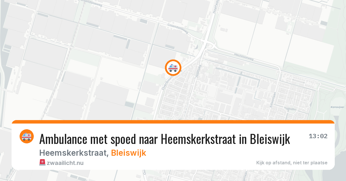 Ambulance met spoed naar Heemskerkstraat in Bleiswijk — 23 mei 2026