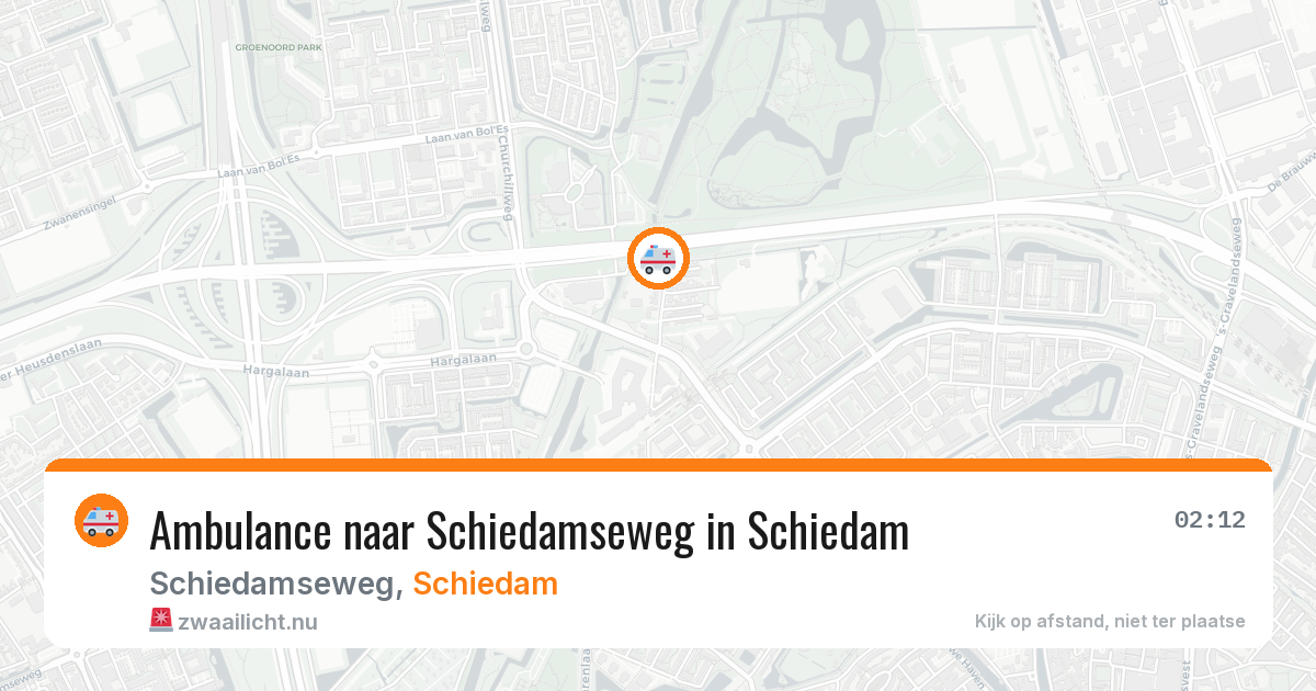 Ambulance naar Schiedamseweg in Schiedam — 16 jul 2026