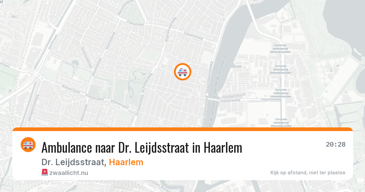 Ambulance naar Dr. Leijdsstraat in Haarlem — 15 jul 2026