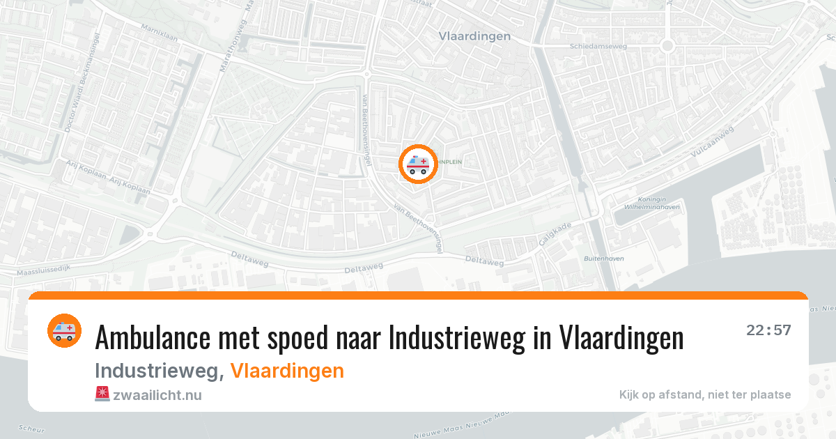 Ambulance met spoed naar Industrieweg in Vlaardingen — 22 feb 2026