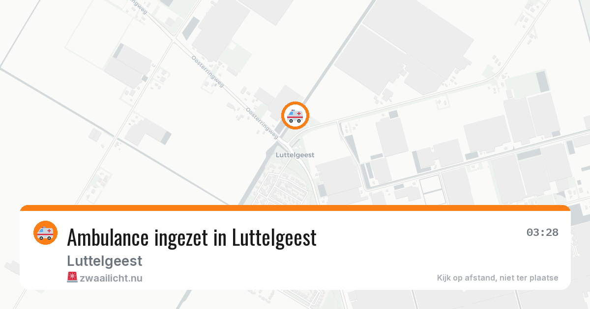 Ambulance ingezet in Luttelgeest — 19 feb 2026