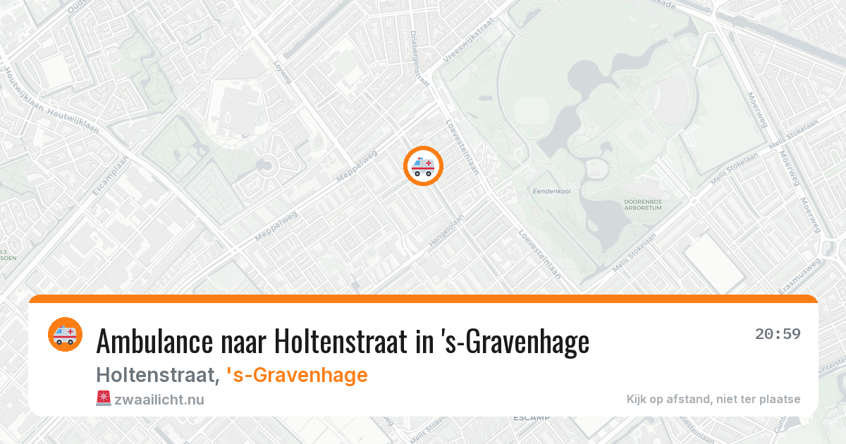 Ambulance naar Holtenstraat in 's-Gravenhage — 26 jul 2026
