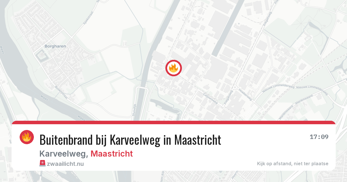 Buitenbrand bij Karveelweg in Maastricht — 10 jul 2026
