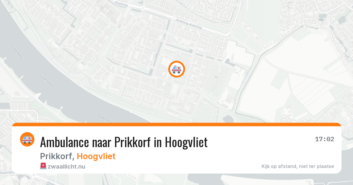 Ambulance naar Prikkorf in Hoogvliet — 24 mrt 2026