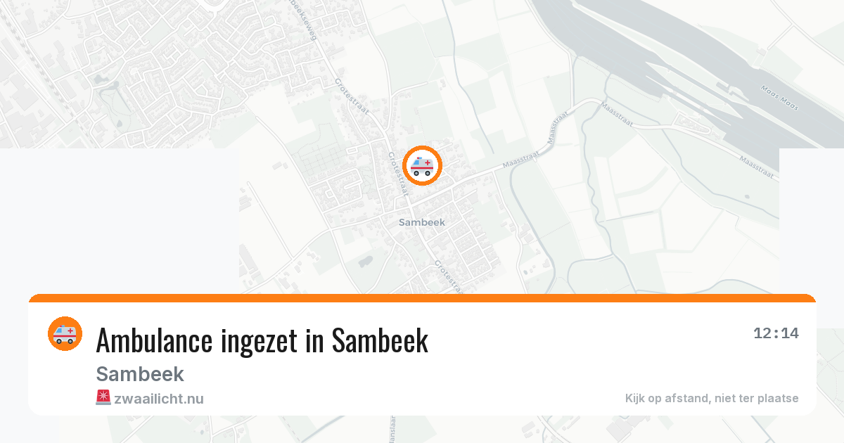 Ambulance ingezet in Sambeek — 7 mei 2026