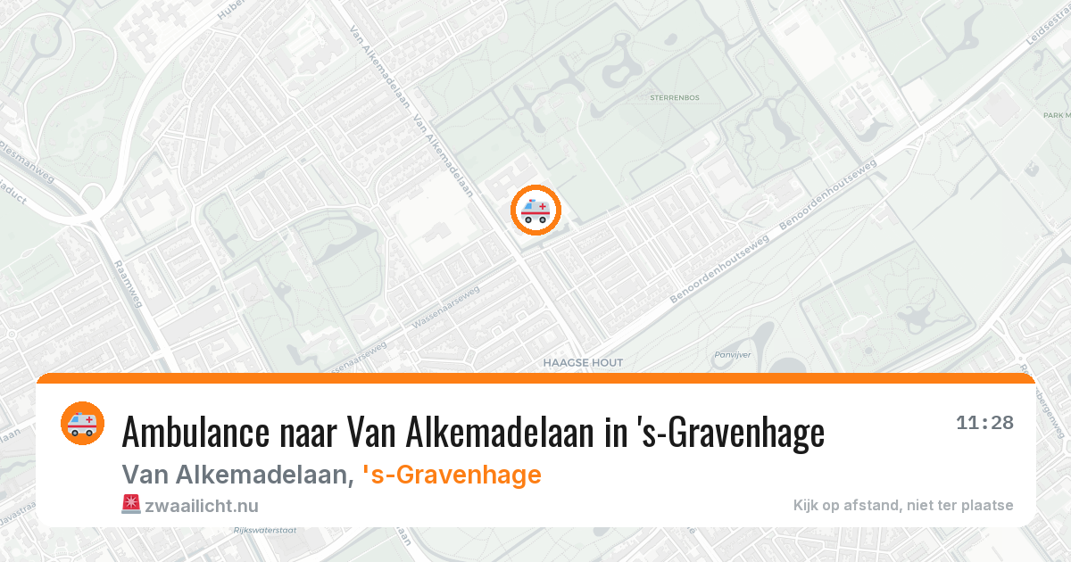 Ambulance naar Van Alkemadelaan in 's-Gravenhage — 12 jul 2026