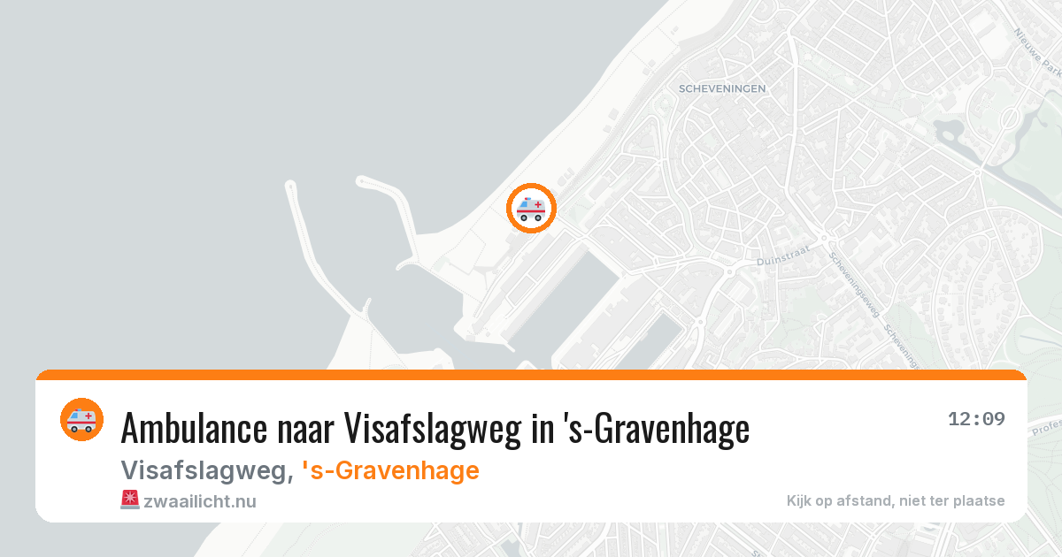 Ambulance naar Visafslagweg in 's-Gravenhage — 19 mrt 2026