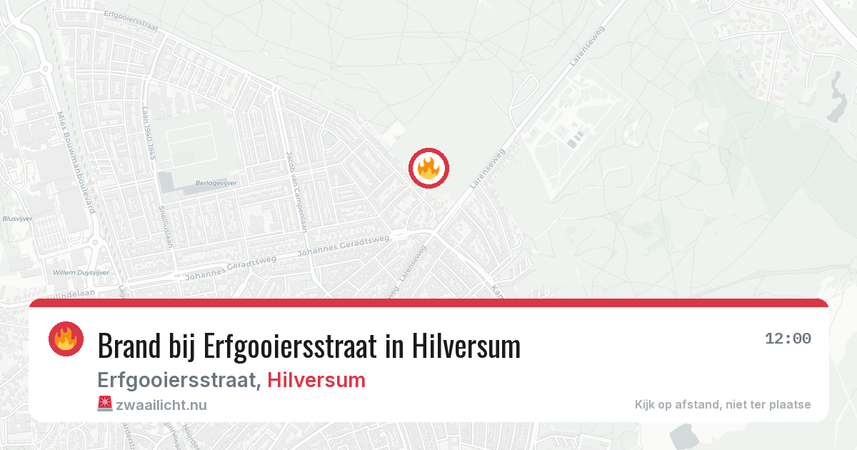 Brand bij Erfgooiersstraat in Hilversum — 9 apr 2026