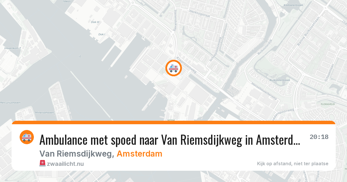 Ambulance met spoed naar Van Riemsdijkweg in Amsterdam — 29 mrt 2026