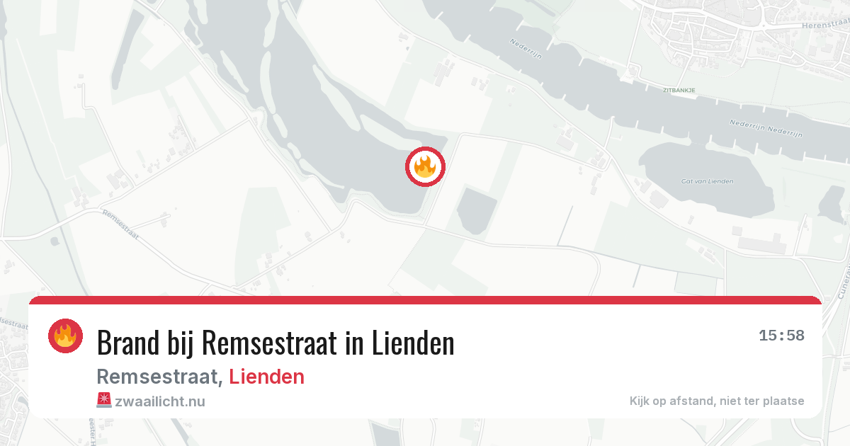Brand bij Remsestraat in Lienden — 30 mei 2026