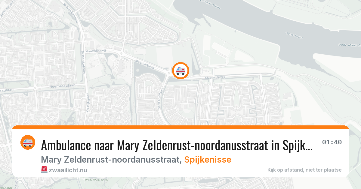 Ambulance naar Mary Zeldenrust-noordanusstraat in Spijkenisse — 3 jun 2026