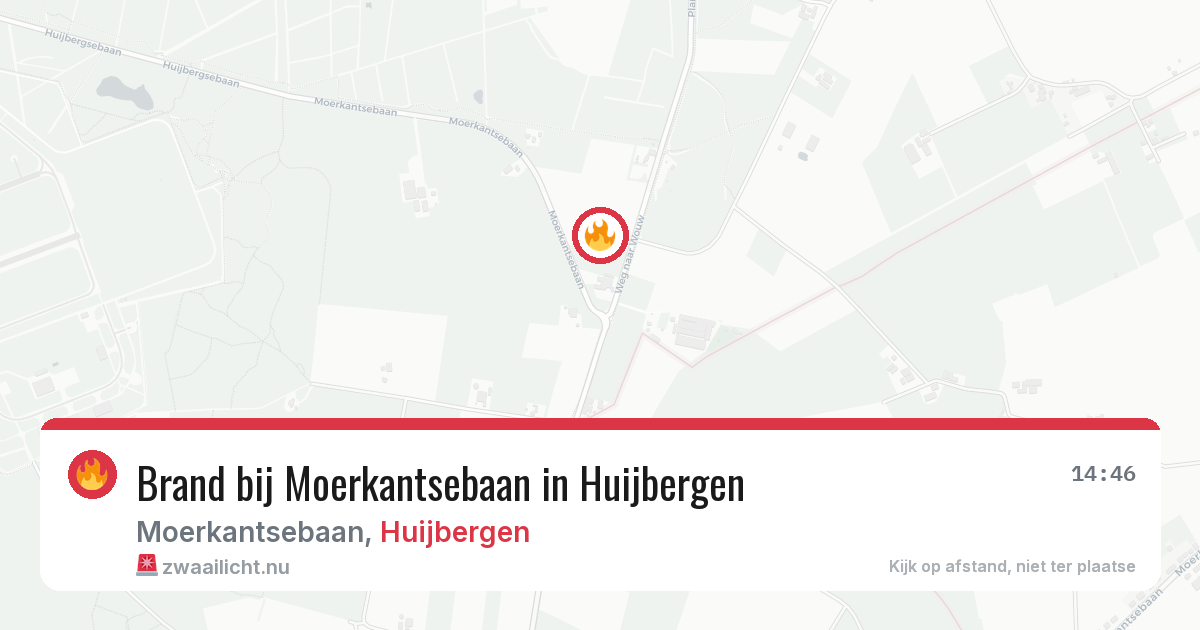 Brand bij Moerkantsebaan in Huijbergen — 20 apr 2026
