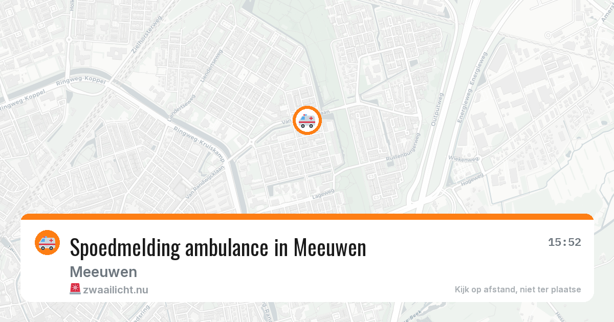 Spoedmelding ambulance in Meeuwen — 18 jan 2026
