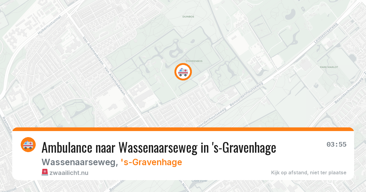 Ambulance naar Wassenaarseweg in 's-Gravenhage — 1 jun 2026