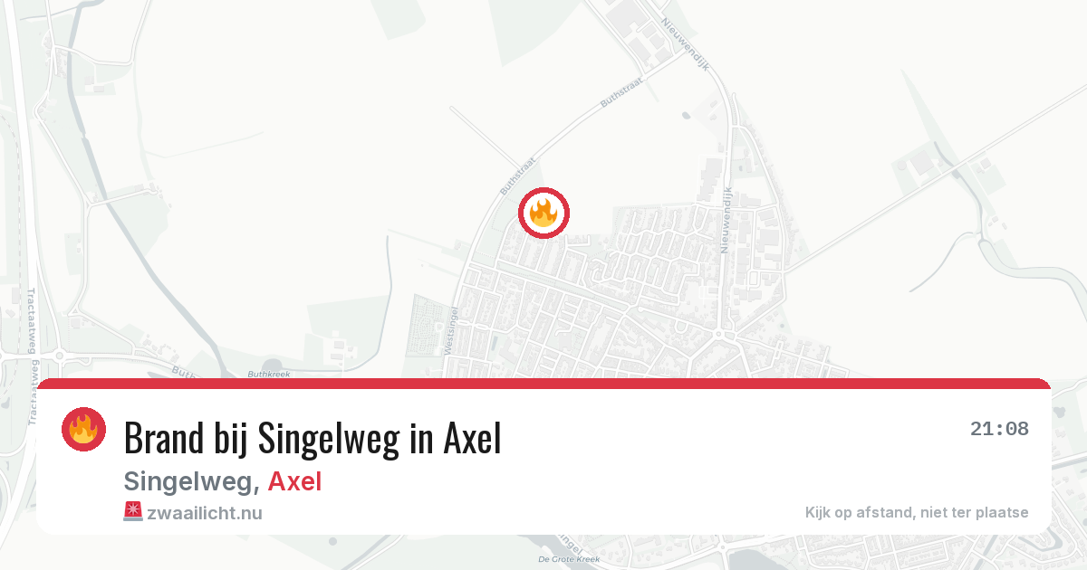 Brand bij Singelweg in Axel — 11 apr 2026