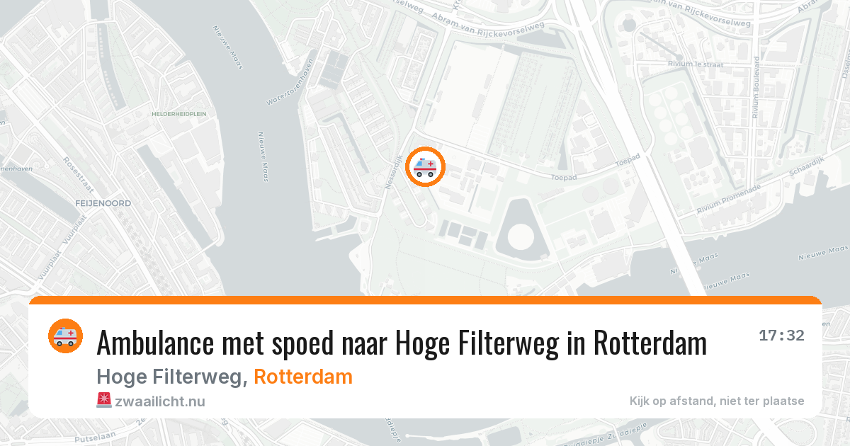 Ambulance met spoed naar Hoge Filterweg in Rotterdam — 25 jul 2026