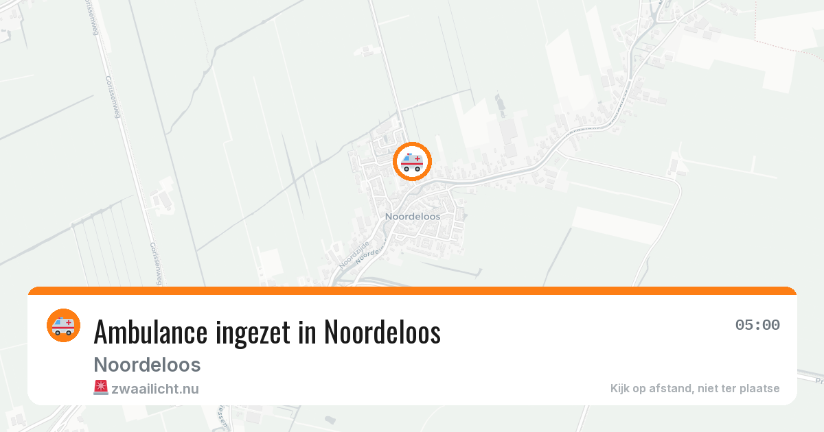 Ambulance ingezet in Noordeloos — 21 apr 2026