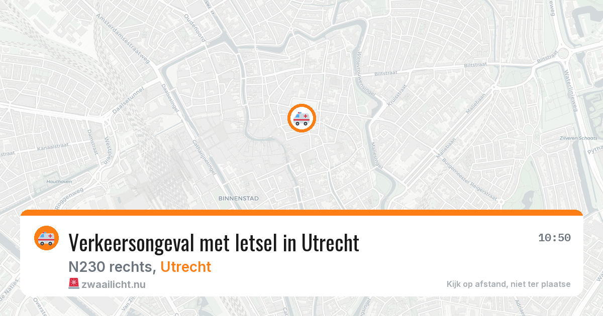 Verkeersongeval met letsel in Utrecht — 22 jan 2026